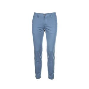 RE-HASH Men's Slim Fit Casual Chino Trousers Men AVION BLUE Pants